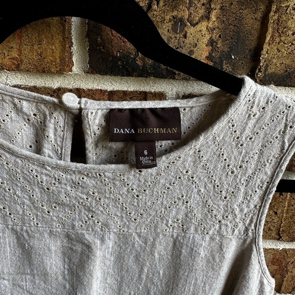 Dana Buchman Gray Fitted Sleeveless Tank Top - Picture 2 of 6